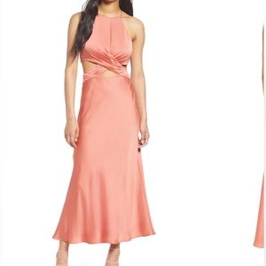 Rose midi dress cut out